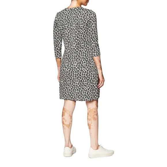 Touched by Nature Womens Organic Cotton 3/4 Sleeve Leopard print Dress Size M - Picture 2 of 10